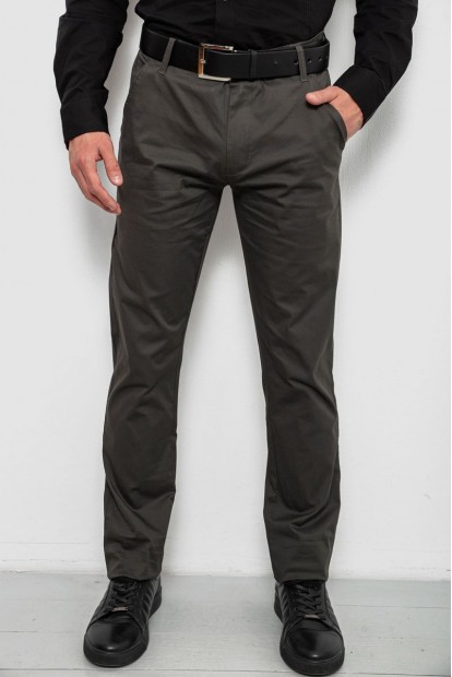 Штани чоловічі класичні, колір хакі, 243RXK39-3