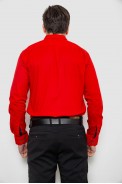 Рубашка мужская однотонная с принтом, цвет красный, 186R2025 - фото № 3