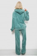 Спортивный костюм женский велюровый, цвет оливковый, 241R2001-20 оптом - фото № 3