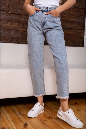 Жіночі джинси МОМ американки блакитного кольору 198R5006