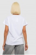 Футболка жіноча з принтом, колір білий, 244R2316-5 - фото № 3