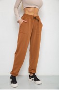 Спортивные штаны женские  -уценка, цвет коричневый, 238R115-U - фото № 2