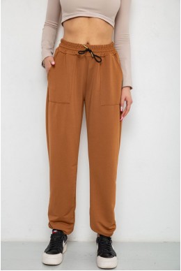 Спортивные штаны женские  -уценка, цвет коричневый, 238R115-U