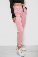Штани жіночі велюрові  -уцінка, колір рожевий, 238R58168-U-33 - фото № 2