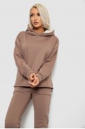 Спортивный костюм женский на флисе  -уценка, цвет мокко, 257R88-U-4 - фото № 1