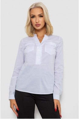 Блуза однотонная  -уценка, цвет белый, 230RP-96-U-2