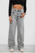 Джинси жіночі Straight fit, колір сірий, 244R1009 - фото № 1