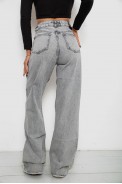Джинси жіночі Straight fit, колір сірий, 244R1009 - фото № 3