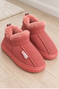 Тапочки-угги женские повседневные, цвет коралловый, 243R1592 - фото № 0