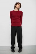 Свитер мужской однотонный, цвет бордовый, 161R1041 - фото № 2
