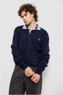 Свитер-обманка мужской, цвет темно-синий, 161R924