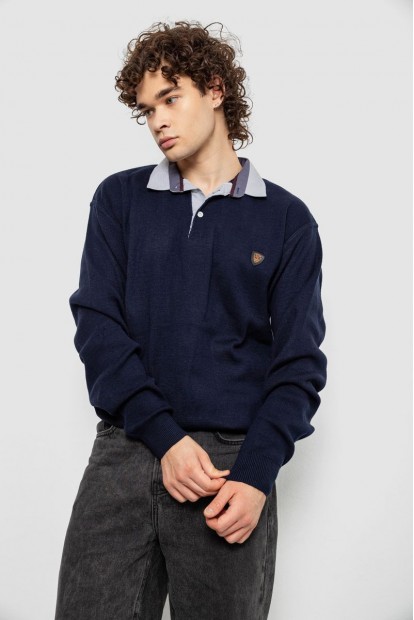 Свитер-обманка мужской, цвет темно-синий, 161R924