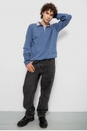 Свитер-обманка мужской, цвет джинс, 161R924 - фото № 1