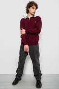Свитер-обманка мужской, цвет бордовый, 161R924 - фото № 1