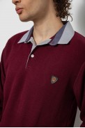 Свитер-обманка мужской, цвет бордовый, 161R924 - фото № 4