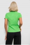 Рубашка женская однотонная, цвет салатовый, 230R068-1 оптом - фото № 3