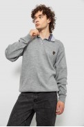 Свитер-обманка мужской, цвет серый, 161R924 - фото № 0