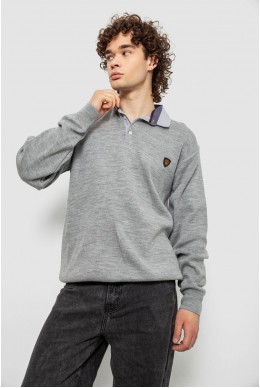 Свитер-обманка мужской, цвет серый, 161R924