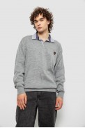 Свитер-обманка мужской, цвет серый, 161R924 - фото № 2