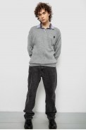 Свитер-обманка мужской, цвет серый, 161R924 - фото № 3