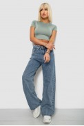Джинси жіночі, колір синій, 244R00602 оптом - фото № 1