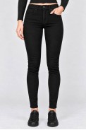 Джинси жіночі однотонні Slim fit, колір чорний, 244RF-81739 - фото № 0