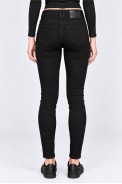 Джинси жіночі однотонні Slim fit, колір чорний, 244RF-81739 - фото № 2