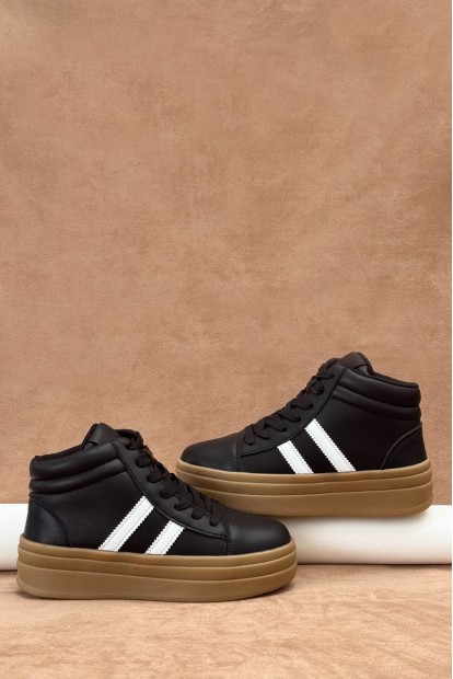 Кросівки жіночі демісезонні, колір чорно-білий, 248RWA180-5