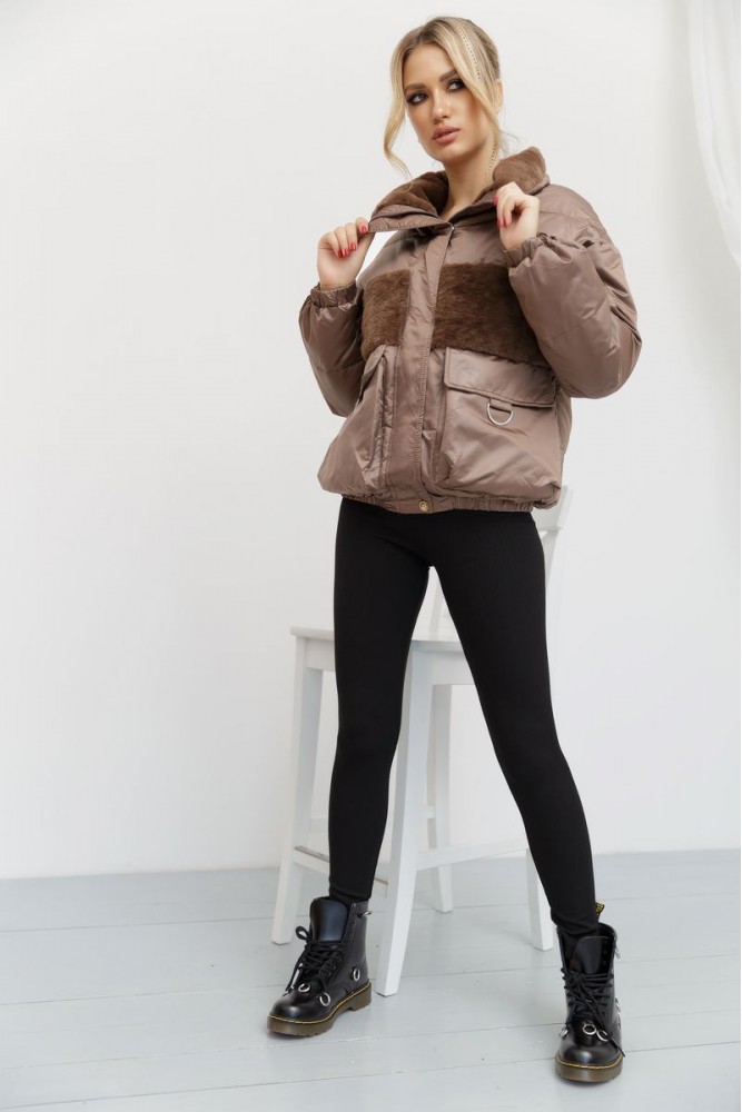 Купить Куртка женская демисезонная, цвет коричневый, 131R3066 - Фото №2