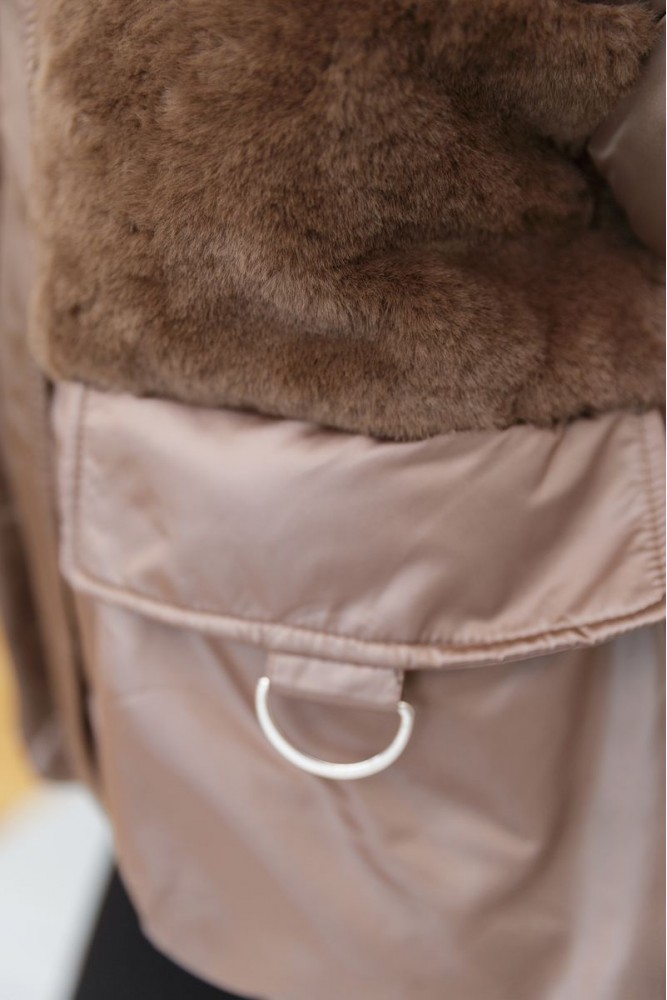 Купить Куртка женская демисезонная, цвет коричневый, 131R3066 - Фото №5