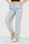 Спорт штани жіночі двонитка, колір сірий, 220R042
