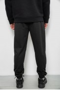 Спортивные штаны мужские однотонные, цвет черный, 244R41608 - фото № 3