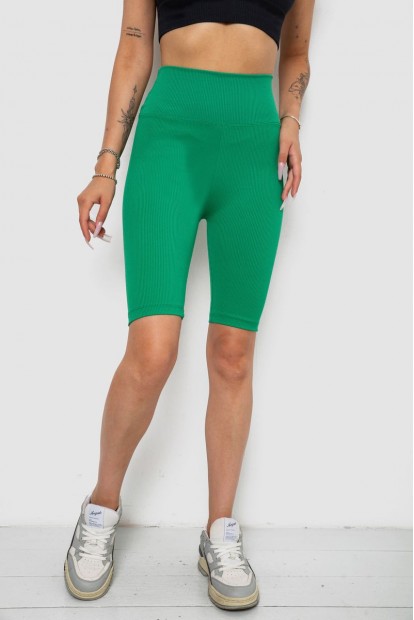 Велотреки жіночі в рубчик  -уцінка, колір зелений, 238R355-U-1