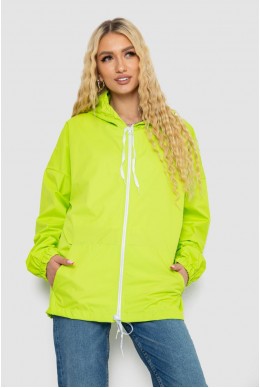 Вітровка жіноча з капюшоном  -уцінка, колір салатовий, 238R102-1-U-3