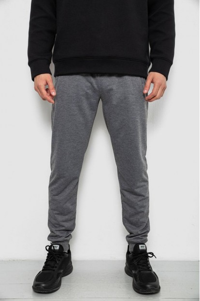 Спортивные штаны мужские однотонные, цвет светло-серый, 244R41608