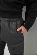 Спортивные штаны мужские однотонные, цвет серый, 244R41608 - фото № 4