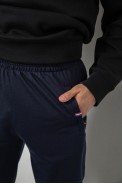 Спортивні штани чоловічі однотонні, колір синій, 244R41608 - фото № 4