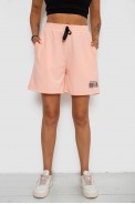 Шорты женские с принтом  -уценка, цвет персиковый, 238R132-U-6 - фото № 0