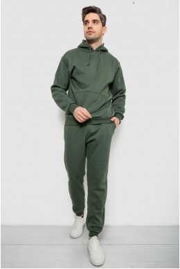 Спортивный костюм мужской на флисе, цвет хаки, 244R9162