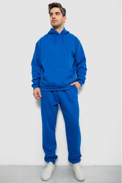 Спортивный костюм мужской на флисе, цвет электрик, 244R9162