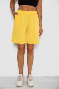 Шорты женские однотонные  -уценка, цвет светло-желтый, 238R57820-U-2 - фото № 0