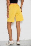 Шорты женские однотонные  -уценка, цвет светло-желтый, 238R57820-U-2 - фото № 3