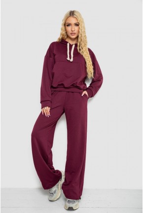 Спортивний костюм жіночий, колір бордовий, 241R2001-11