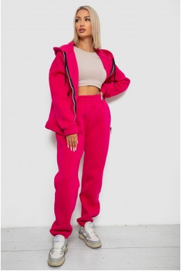 Спортивний костюм жіночий на флісі  -уцінка, колір малиновий, 238R5715-U-8