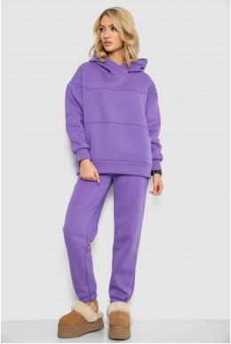 Спортивный костюм женский на флисе  -уценка, цвет сиреневый, 247R10765-U-45
