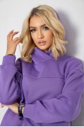 Спортивный костюм женский на флисе  -уценка, цвет сиреневый, 247R10765-U-45 - фото № 5