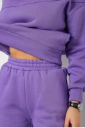 Спортивный костюм женский на флисе  -уценка, цвет сиреневый, 247R10765-U-45 - фото № 6