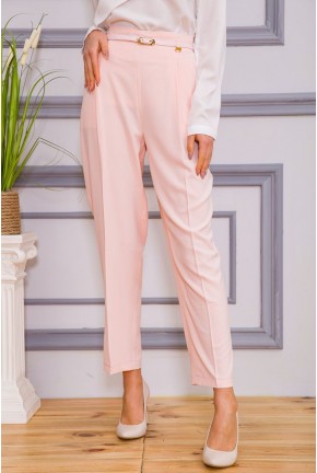 Классические женские брюки персикового цвета 182R315