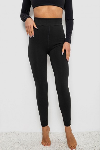 Лосини утеплені на хутрі, колір чорний, 139RF1362