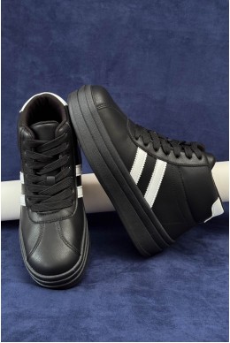 Кросовки женские демисезонные, цвет черно-белый, 248RWA160-5